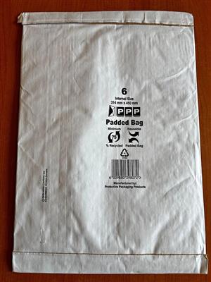 PROTECTIVE PACKAGING PRODUCTS PADDED BAG 314MM X 450MM ENVELOPE