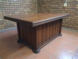 Partridge Wood Office Table & Cabinet - Nigel - Negotiable 
