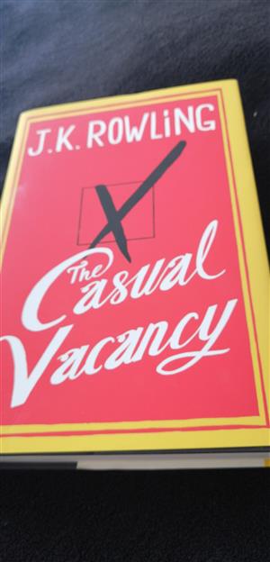 J K Rowling signed, hard cover  The casual Vacancy 2012 edition, mint condition 