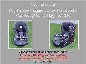 Second Hand Peg Perego Viaggio 1 Duo-Fix K Isofix Car Seat (9 kg - 18 kg)