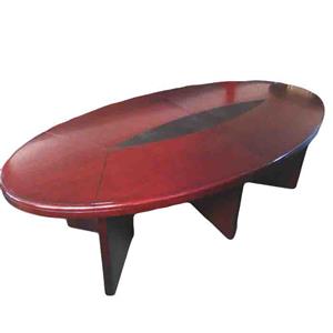 8 Seat oval boardroom table mahogany veneer