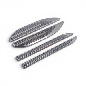 Universal Aluminium & Carbon Fibre LooK Door Guard Stickers (119x210mm) set of 4