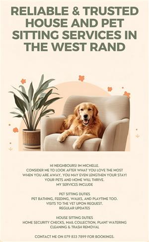 House & Pet Sitting Services