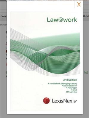 Law @ Work (Paperback, 2nd Edition)