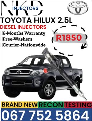 Toyota Hilux 2.5L Diesel injectors 