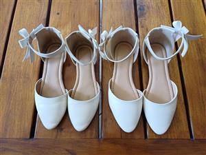 Used shoes for girls size (34 - UK2) & (36 - UK4).