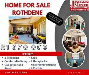 Massive Bargain - Main home with 2 flatlets for extra income each month