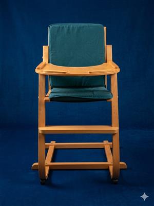  Wooden Baby High Chair / Feeding Chair + Cushions