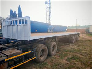 USED 2023 DOLFYN 13.5M TRI-AXLE FLATDECK TRAILER FOR SALE 