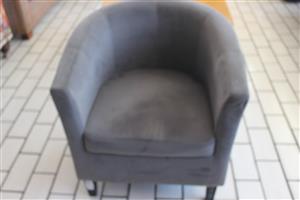 GREY TUB CHAIR