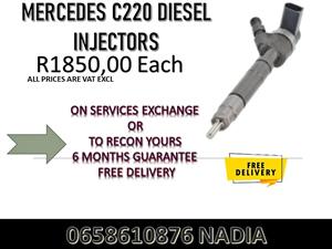 MERCEDES C220 DIESEL INJECTORS ON SEVICE EXCHANGE OR TO RECON YOURS