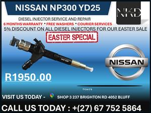 Nissan NP200 1.5L Diesel Injectors on recondition