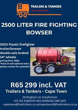 2500L firefighting bowser