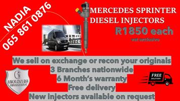 MERCEDES SPRINTER DIESEL INJECTORS FOR SALE BY NKD DIESEL INJECTORS 
