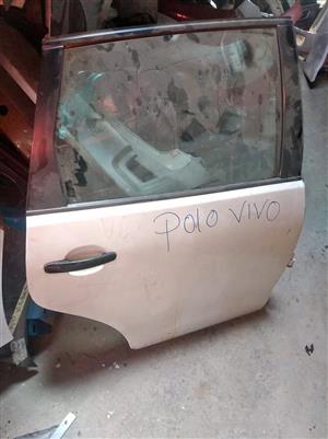 Polo Vivo back right side door complete