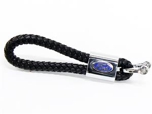 Ford Leather Braided Design Keyring