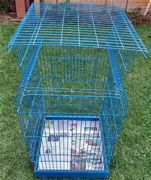 One large blue Parrot cage for sale