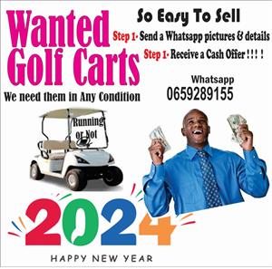 Golf Carts Wanted in ANY Conditon