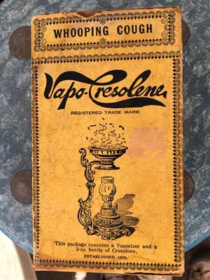 Rare Antique Vapo Cresolene Vaporizer Lamp in box 