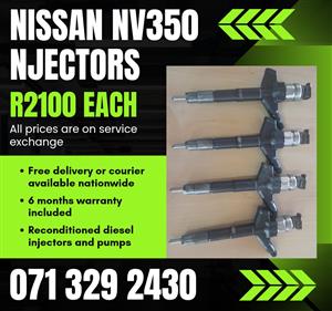 NISSAN NV350 INJECTORS FOR SALE WITH WARRANTY 