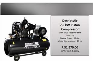 Detriot Air 7.5 kW Piston Compressor 