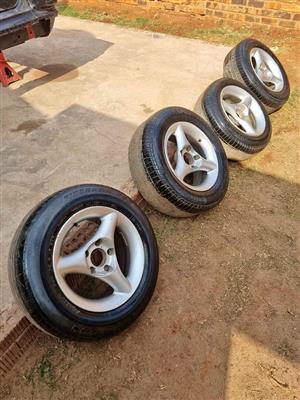 BMW/Chevrolet mags/tyres.