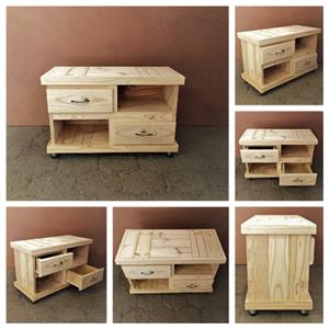 Coffee table Farmhouse series 850 with drawers Raw