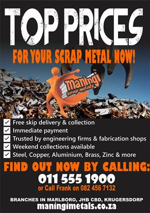 Top Prices paid for Scrap Metal