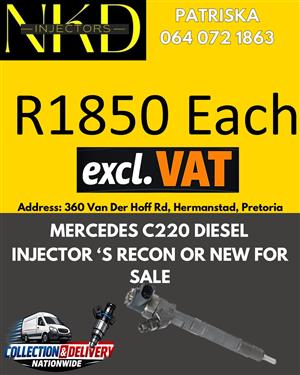 MERCEDES C220- DIESEL INJECTORS DEALS AVAILABLE 