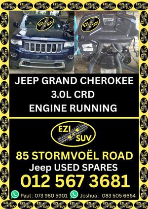 Jeep Used Spares Grand Cherokee 3.0L CRD Engine Running Good Condition For Sale