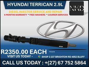 Hyundai Terrican 2.9L Diesel injectors on recon 