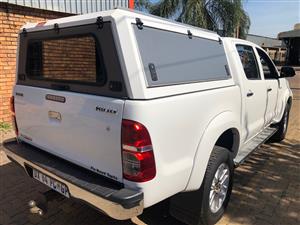 Aluminium canopy for a 2005 to 2015 Toyota Hilux D/Cab