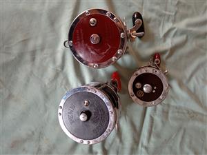 Katrolle met lyn te koop. Penn Senator 6/0  soos nuut, Penn 45 min gebruik. 