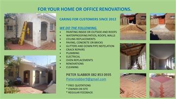 Home improvements and renovations services
