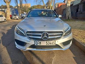 2018 MERCEDES BENZ C180 AMG AUTOMATIC, PETROL, SILVER, 119000KMS