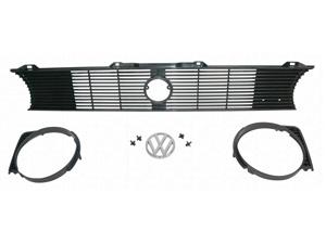 VW Golf Mk1 Centre/Outer Grille Pieces with Badge