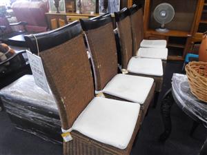 5x Cane Dining Room Chairs