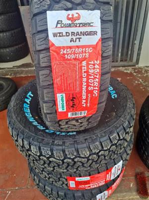 245/75/15c At  powertrac Brand new 4x4 tyres fitted and balanced