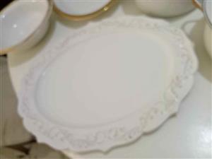 Beautiful  Fancy lace trimmed PLATTER - family Turkey served in STYLE. CRESTA RANDBURG 