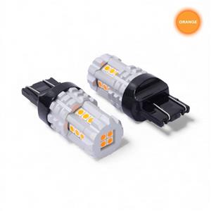 SMD LED Replacement Bulb - Type T20 7443 Wedge Orange (Pair)