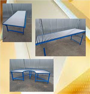 Gravity roller conveyors, 