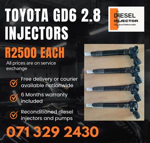 TOYOTA GD6 2.8 INJECTORS FOR SALE WITH WARRANTY INCLUDED 