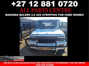 Mahindra Balero 2.5 stripping for used spares parts for sale