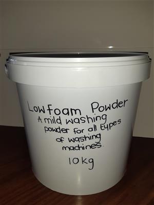 New Low Foam Powder 10Kg- A mild washing powder for all types of washing machines.