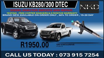 Isuzu KB250 DTEC Diesel Injectors 