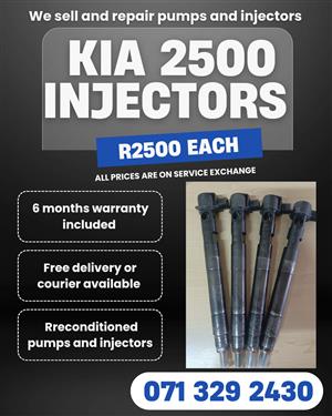 KIA 2500 INJECTORS FOR SALE WITH WARRANTY INCLUDED 