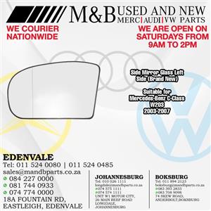 Mirror Glass Left Side (Brand New)