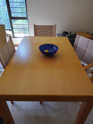Solid Wood Dining or Patio Table. Excellent condition