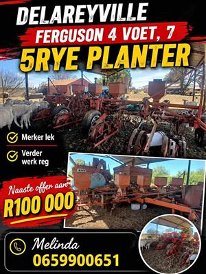 Ferguson 4 voet, 7 5rye planter