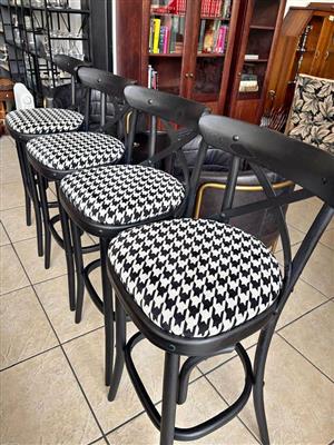 Set of 4 Genuine Woodbender Bar Stools